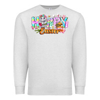 Oatmeal Heather Happy Easter Premium Sweatshirt - CowhideDigitalArt