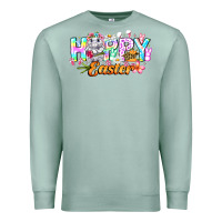 Seafoam Happy Easter Premium Sweatshirt - CowhideDigitalArt
