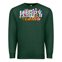 Sports Green Happy Easter Premium Sweatshirt - CowhideDigitalArt
