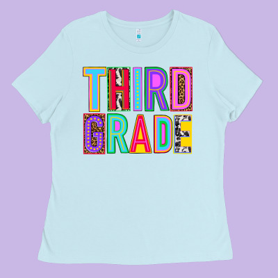 Third Grade Ladies Tee Designed By Nancycooperartshop