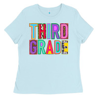 Baby Blue third grade Ladies Tee - NancyCooperArtShop