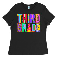 Black third grade Ladies Tee - NancyCooperArtShop