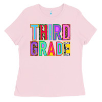 Bubblegum Pink third grade Ladies Tee - NancyCooperArtShop