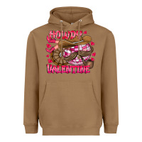 Toasted Coconut Howdy Valentine Heavyweight Hoodie - CowhideDigitalArt