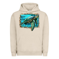 Pigment French Oak sea turtle with background Urban Hoodie - Artiststas