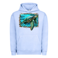 Pigment Grape Ice sea turtle with background Urban Hoodie - Artiststas