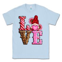 Dusty Blue love valentines day gnomes Classic Tee - RanaPortraitStore