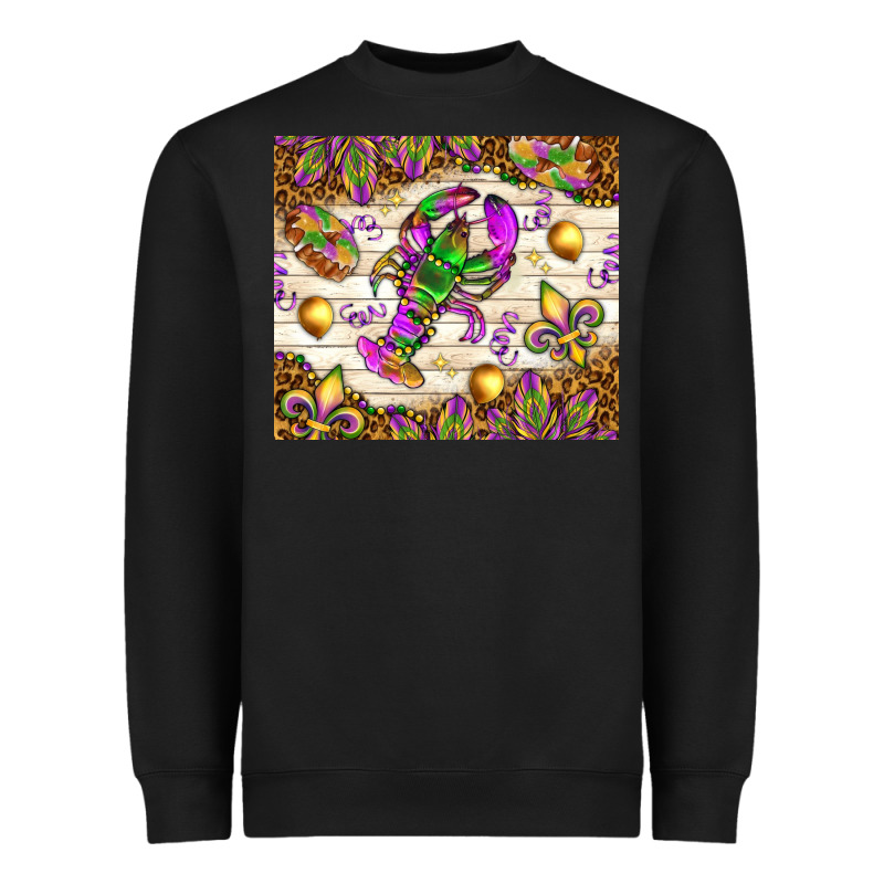 Mardi Gras With Crab Tumbler Heavyweight Sweatshirt by HowdyJamesFarm | Teevron