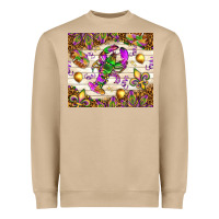 Mushroom Mardi Gras with crab tumbler Heavyweight Sweatshirt - HowdyJamesFarm
