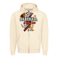 Sandshell baseball mama Zipper Hoodie - FaDigitalArtStudio