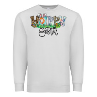 Dove Grey Happy Easter Premium Sweatshirt - CowhideDigitalArt