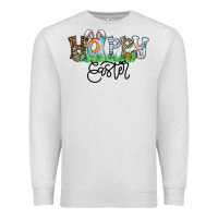 Oatmeal Heather Happy Easter Premium Sweatshirt - CowhideDigitalArt