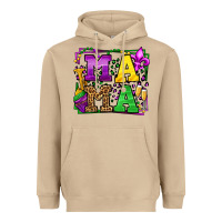 Mushroom Mardi Gras leopard frame mama Mother's Day Heavyweight Hoodie - LillyAllenDesigns