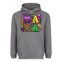 Storm Mardi Gras leopard frame mama Mother's Day Heavyweight Hoodie - LillyAllenDesigns