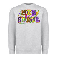 Heather Grey Mardi Gras Med Surge Heavyweight Sweatshirt - HowdyJamesFarm