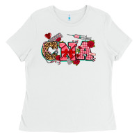 White valentines day cna Ladies Tee - NancyCooperArtShop