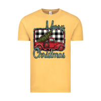 Vintage Mustard Merry Christmas Truck Vintage Tee - Bettercallsaul