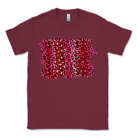 Burgundy pink leopard background Classic Tee - RanaPortraitStore