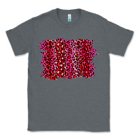 Charcoal Heather pink leopard background Classic Tee - RanaPortraitStore