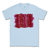 Dusty Blue pink leopard background Classic Tee - RanaPortraitStore