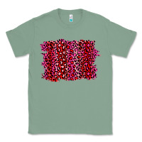 Sage pink leopard background Classic Tee - RanaPortraitStore