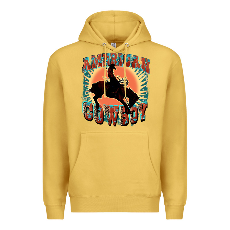 American Cowboy Premium Hoodie by FaDigitalArtStudio | Teevron