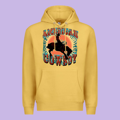 American Cowboy Premium Hoodie Designed By Fadigitalartstudio