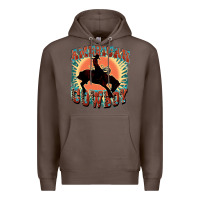 Coffee American cowboy Premium Hoodie - FaDigitalArtStudio
