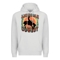 Dove Grey American cowboy Premium Hoodie - FaDigitalArtStudio