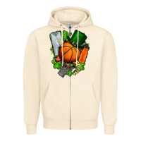 Sandshell St. Patrick's Day Basketball Zipper Hoodie - FaDigitalArtStudio