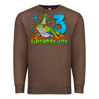 Chestnut birthday boy frog age 3 Premium Sweatshirt - LillyAllenDesigns