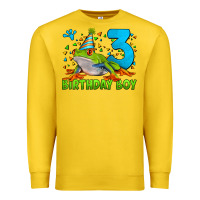 Lemon birthday boy frog age 3 Premium Sweatshirt - LillyAllenDesigns