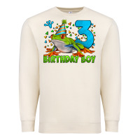 Sandshell birthday boy frog age 3 Premium Sweatshirt - LillyAllenDesigns