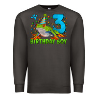 Smoke birthday boy frog age 3 Premium Sweatshirt - LillyAllenDesigns