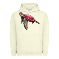 Sea Turtle Pink Glitter Urban Hoodie | Teevron