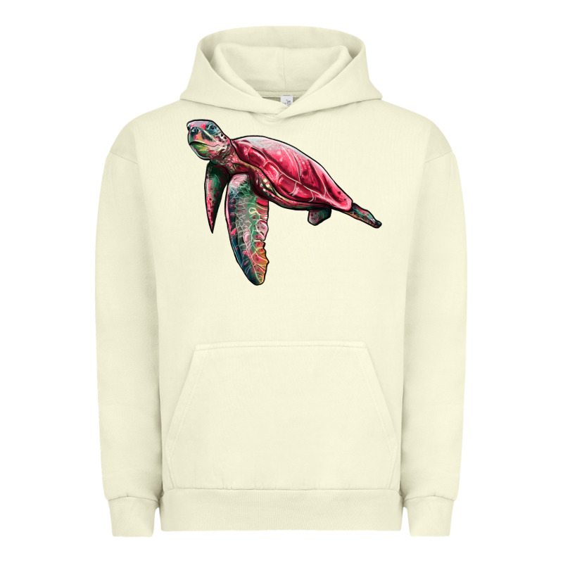 Sea Turtle Pink Glitter Urban Hoodie by Artiststas | Teevron