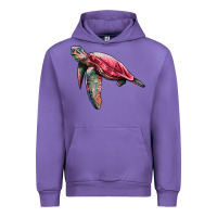 Tulip sea turtle pink glitter Urban Hoodie - Artiststas