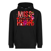 Black Mis Steal Your Heart Heavyweight Hoodie - CowhideDigitalArt