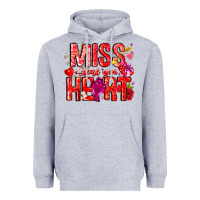 Heather Grey Mis Steal Your Heart Heavyweight Hoodie - CowhideDigitalArt