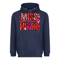 Navy Mis Steal Your Heart Heavyweight Hoodie - CowhideDigitalArt
