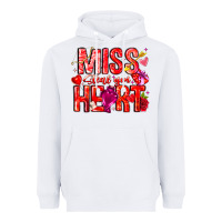 White Mis Steal Your Heart Heavyweight Hoodie - CowhideDigitalArt