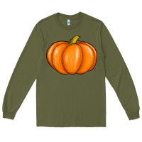 Army Green pumpkin Long Sleeve Tee - texasbilliewilder
