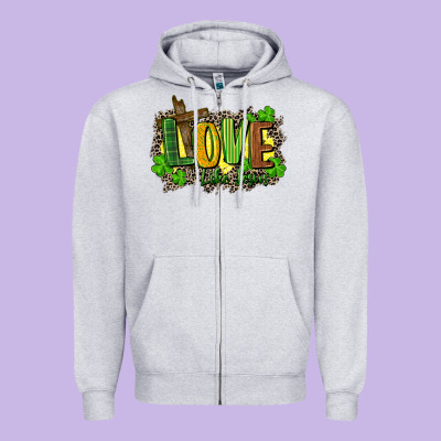 Love Like Jesus St. Patricks Zipper Hoodie Designed By Fadigitalartstudio