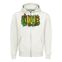 Oatmeal Heather love like jesus st. patricks Zipper Hoodie - FaDigitalArtStudio