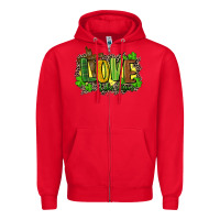 Red love like jesus st. patricks Zipper Hoodie - FaDigitalArtStudio