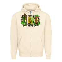 Sandshell love like jesus st. patricks Zipper Hoodie - FaDigitalArtStudio