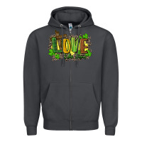 Smoke love like jesus st. patricks Zipper Hoodie - FaDigitalArtStudio