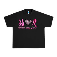 Black peace love cure Urban Heavy Tee - JahusDesignShop