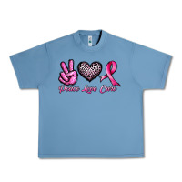 Pebble Blue peace love cure Urban Heavy Tee - JahusDesignShop