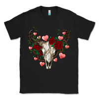 Black valentines bull skull Classic Tee - RanaPortraitStore
